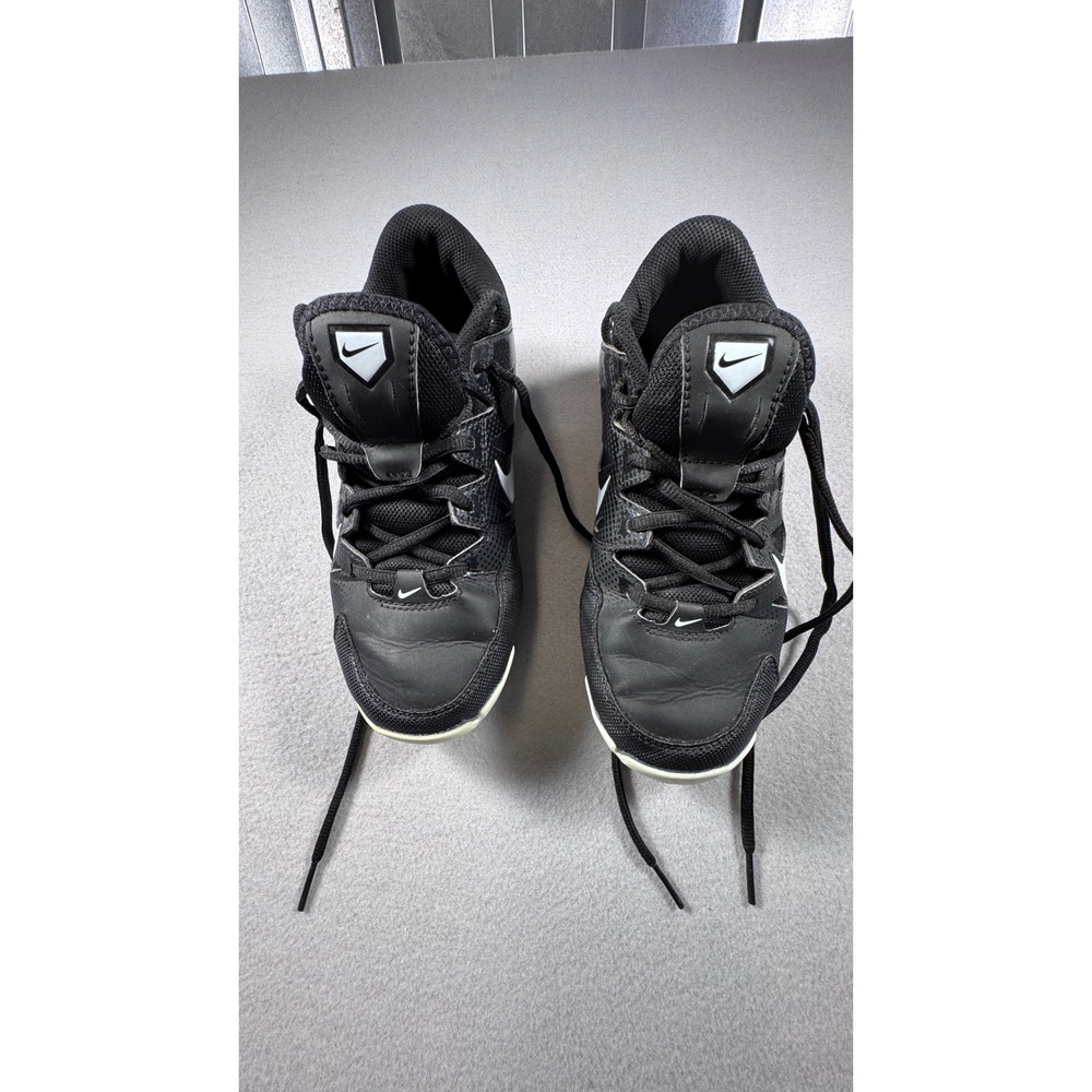 Nike Hyperdiamond 2 Keystone Kids Baseball Softball Cleats Black White